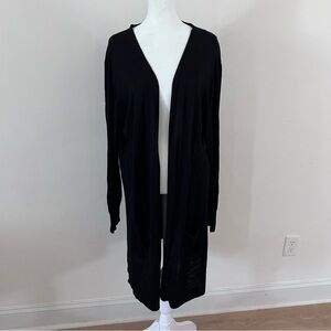 Joseph A Long Line Open Front Duster Knit Cardigan | Size XL|